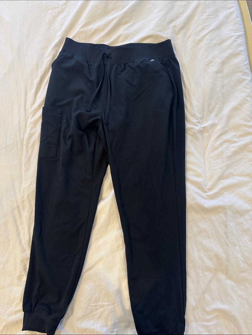 Black Jogger scrub Pants - size L